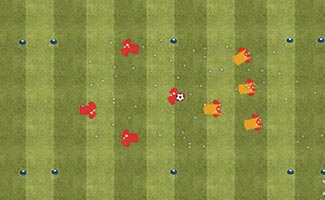 Dribbling Endzones - Small Sided Soccer Game