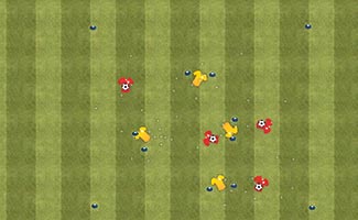 Multiple Goals - Soccer Dribbling Game