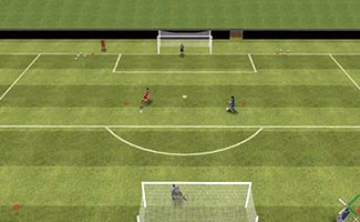 Striker shoutout - soccer shooting and goalie drill
